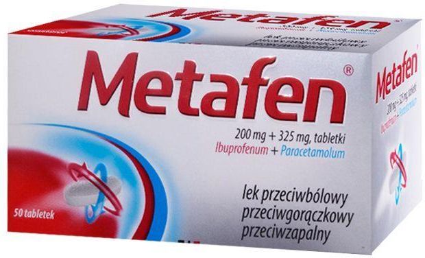 Metafen Leki przeciwbólowe Metafen (200 mg + 325 mg) x 50 tabl. - Opinie i ceny ...