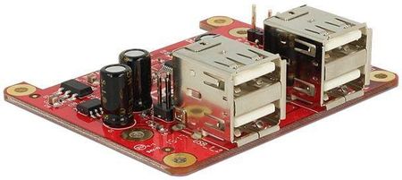 Delock Karta Raspberry Pi USB Micro (Bf) / USB Pin Header > 4x USB (Af) (62650)