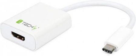 Techly Adapter USB-C 3.1 Na HDMI M/Ż Biały (20409)