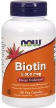 Zdjęcie Now Foods Biotyna 5000mcg 120kaps. - Rychwał