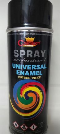 Champion Color Spray Uniwersalny Czarny Połysk Ral9005 400ml