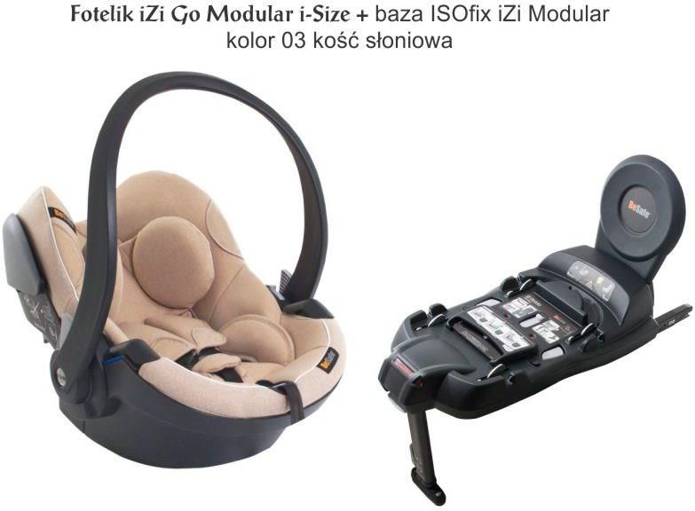 Fotelik Besafe Izi Go Modular I-Size 03 Kość Słonoiwa Mèlange
