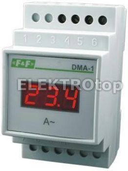 F&F Cyfrowy wskaźnik wartości natężenia prądu jednofazowy DMA-1 true RMS DMA1RMS