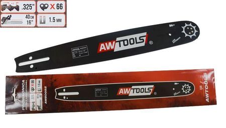 AW Tools Prowadnica do piły 40cm(16) 1,5mm(0,058) .325 AW80052