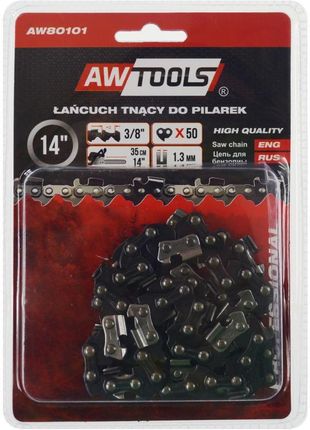 AW Tools Łańcuch tnący do pilarki 35cm(14) 3/8 1,3mm 50-ogniw AW80101