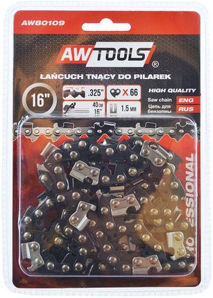 AW Tools Łańcuch tnący do pilarki 40cm(16) .325 1 5mm 66-ogniw AW80109