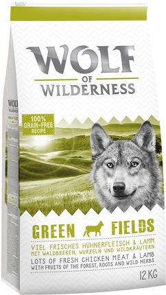 Wolf of Wilderness Green Fields Jagnięcina 2x12kg