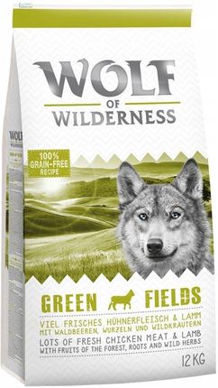 Wolf of Wilderness Green Fields Jagnięcina 12kg