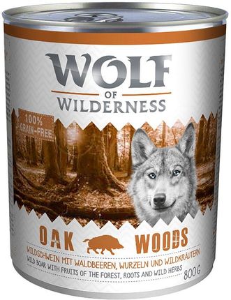 Wolf of Wilderness Oak Woods dzik 6x800g
