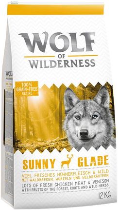 Wolf of Wilderness Sunny Glade dziczyzna 12kg