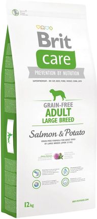 Brit Care Grain Free Adult Large Salmon&Potato 2X12Kg