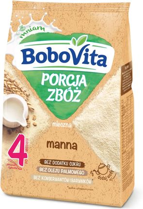 Bobovita Porcja Zbóż Kaszka Mleczna Manna Po 4 Miesiącu 210G