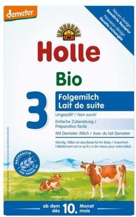 Holle Bio 3 mleko modyfikowane dla niemowląt 4x600g