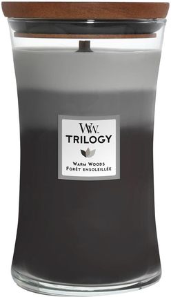 Woodwick Trilogy Duża Świeca Warm Woods 609,5g