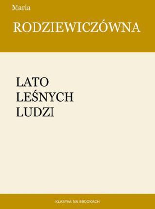 Lato leśnych ludzi (E-book)