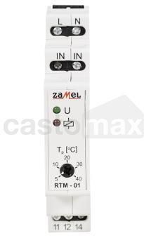 Zamel Regulator temperatury5-40c bez sondy 230v ac typ: rtm-01 EXT10000114