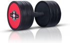 Hantla stała gumowana czerwona 40 kg Marbo