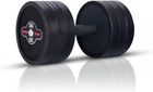 Hantla stalowa gumowana 10 kg czarny mat - Marbo Sport