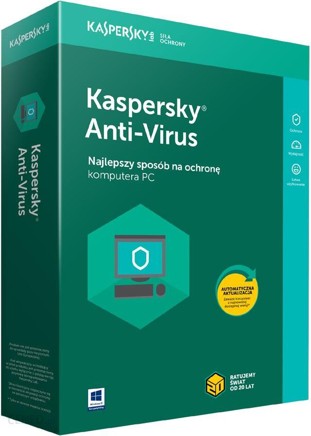  Kaspersky ANTI-VIRUS 1U 1Rok (KL1167PCAFS)