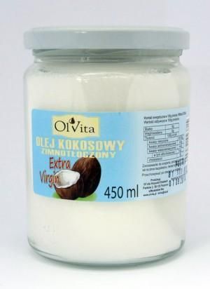 Ol'Vita Olej Kokosowy Tłoczony Na Zimno 450ml