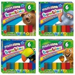 Bambino Plastelina okrągła 6 kolorów 