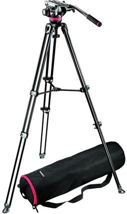 Manfrotto Twin TELESCOPIC, głowica 502A + torba