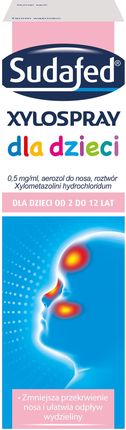 Sudafed XyloSpray dla dzieci Aerozol do nosa 0,5mg/ml 10 ml