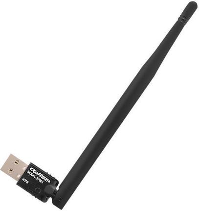 Qoltec Bezprzewodowy Adapter Wi-Fi USB z Anteną (57001)
