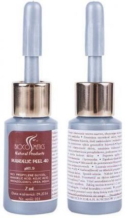 Biocosmetics Mandelic Peel 40 Preparat Do Peelingu Z Kwasem Migdałowym I Kojowym 7Ml