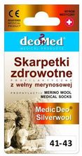 Zdjęcie Skarpety zdrowotne z wełną z merynosów i jonami srebra MEDIC DEO SILVERWOOL - Rzeszów