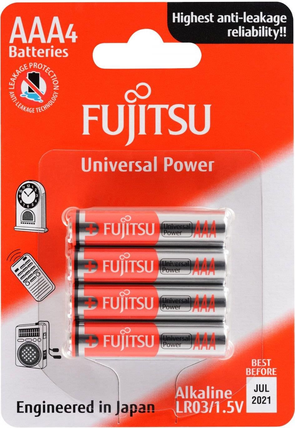 Fujitsu Alkaline Universal Power Lr Aaa Szt Fu Lr B Ceny I