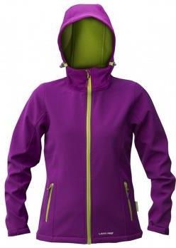 LahtiPro Kurtka Softshell z kapturem damska M fioletowo-zielona L4090502