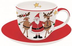 Zdjęcie Dekoria Filiżanka ze spodkiem Santa&Friends II porcelana 250ml, 250ml - Polkowice