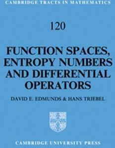 Function Spaces, Entropy Numbers, Differential Operators