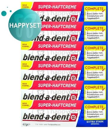 Blend-A-Dent Happyset Es Original Klej Wzmocnione Działanie 6 x 47g