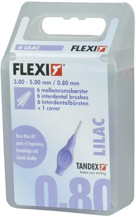 Tandex Flexi   0.80-5.0mm Liliowe  Szczoteczki Międzyzębowe X-Fine Tapered 6 szt.