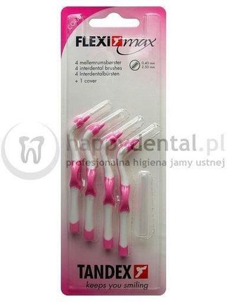 Tandex Flexi-Max 4 szt. Blister 0.4-2.5mm Różowe Szczoteczki Międzyzębowe Coral 4 szt.
