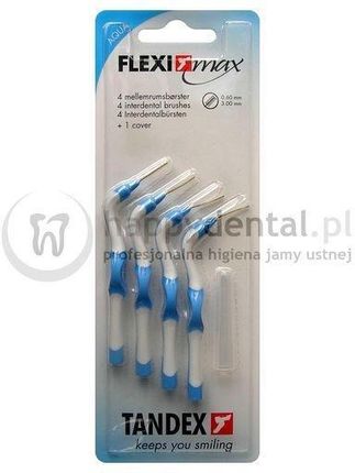 Tandex Flexi-Max 4 szt. Blister 0.6-3.0mm Niebieskie  Szczoteczki Międzyzębowe Aqua 4 szt.
