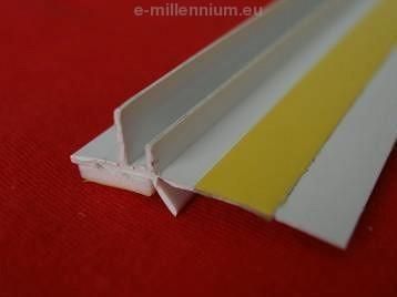 Cdil Millennium Listwa Dylatacyjna Midi Pcv Do Ościeżnic Okiennych Bez Siatki 9mm / 3mm L=2,5M Kolor: Biały Pakiet 30Szt.