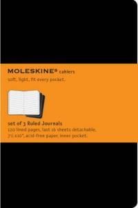 Moleskine Ruled Cahier Journal Black Xlarge: Set of 3 Ruled Journals