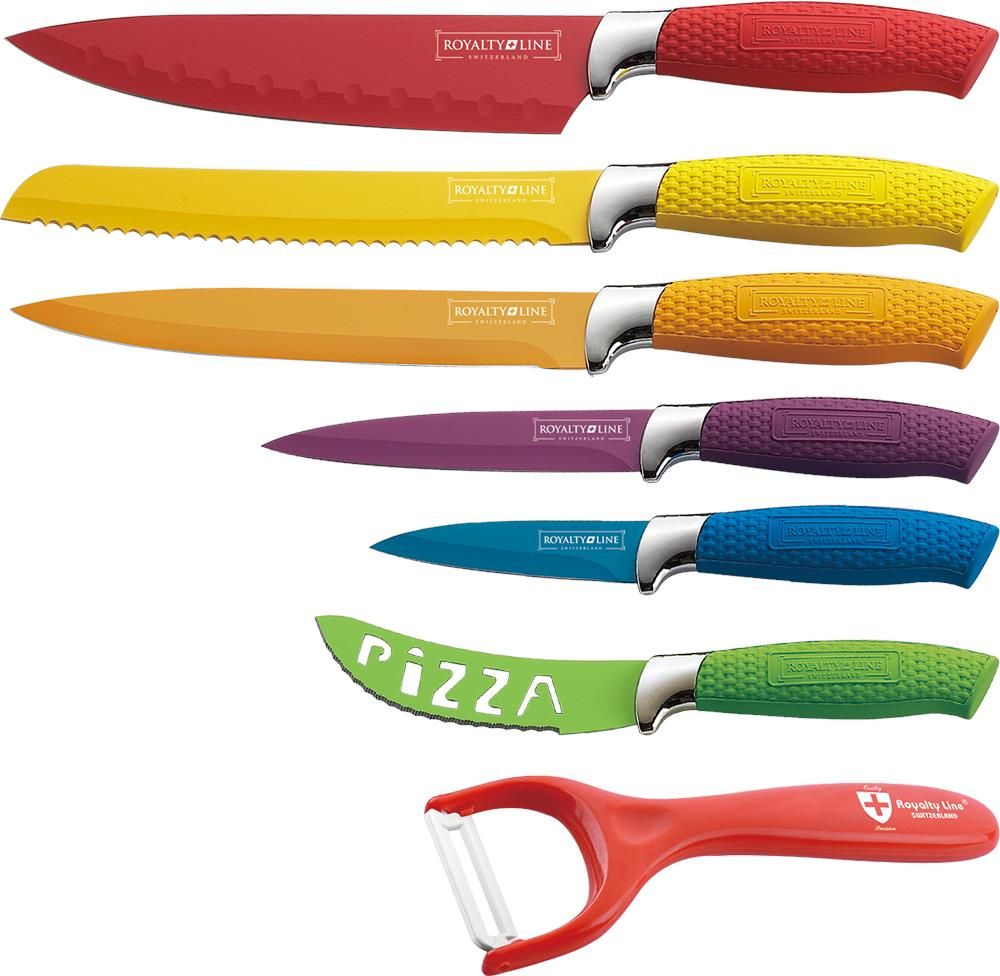 Роял китчен ножи. Нож Royalty line 1col 6red. Набор ножей Royalty line. Ножи Kitchen Knife non-Stick coating. Household line нож 1.4116.