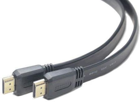 PremiumCord Kabel HDMI HDMI Ethernet Płaski 1 m Czarny   (kphdmep1)