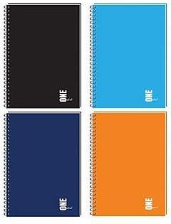 INTERDRUK Kołozeszyt A4/80 kartek miękki One Colour