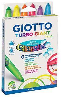 GIOTTO Pisaki Turbo Giant Fluo 6 kolorów