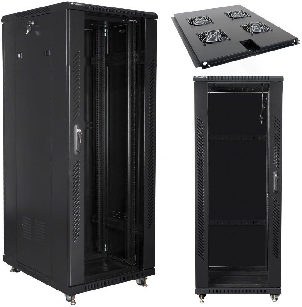 Lanberg Szafa 19'' 32U/600x800mm (FF01-6832-12B) - zdjęcie 4 Lanberg Szafa 19'' 32U/600x800mm (FF01-6832-12B)