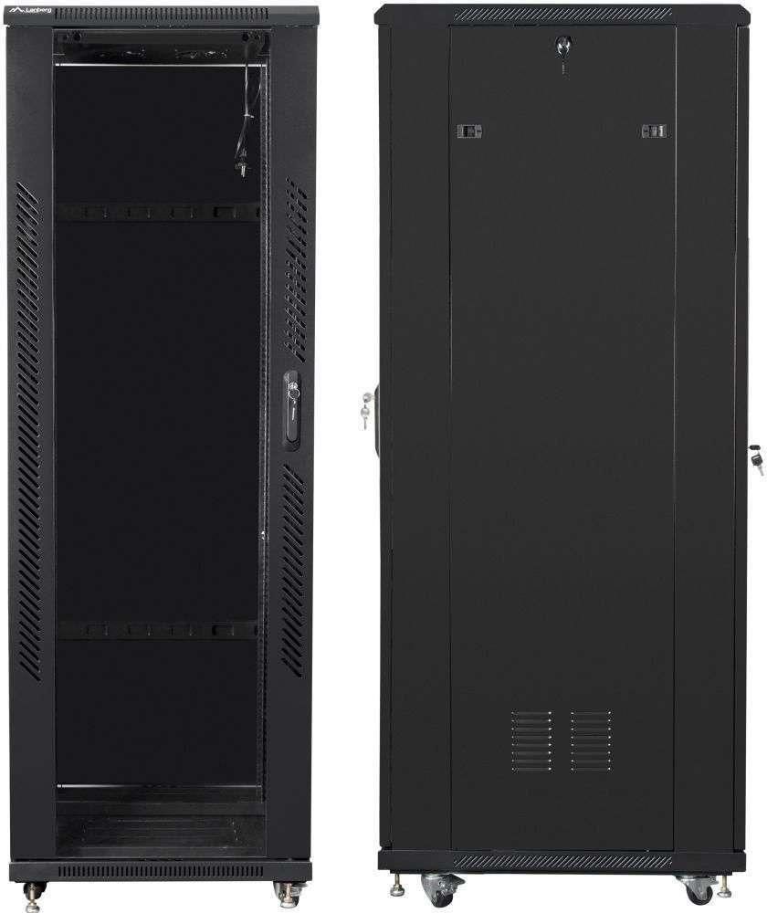 Lanberg Szafa instalacyjna stojąca 19'' 37U/600x800mm Czarna Drzwi Szklane (FF01-6837-12B) - zdjęcie 6 Lanberg Szafa instalacyjna stojąca 19'' 37U/600x800mm Czarna Drzwi Szklane (FF01-6837-12B)