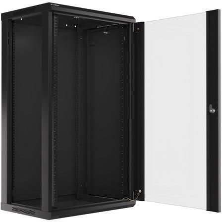 Lanberg Szafa instalacyjna wisząca 19'' 22U 600x450mm Czarna Drzwi Szklane (WF01-6422-10B) - zdjęcie 15 Lanberg Szafa instalacyjna wisząca 19'' 22U 600x450mm Czarna Drzwi Szklane (WF01-6422-10B)