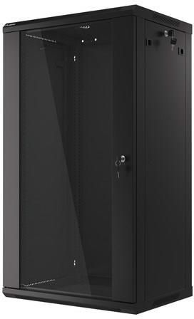 Lanberg Szafa instalacyjna wisząca 19'' 22U 600x450mm Czarna Drzwi Szklane (WF01-6422-10B) - zdjęcie 12 Lanberg Szafa instalacyjna wisząca 19'' 22U 600x450mm Czarna Drzwi Szklane (WF01-6422-10B)