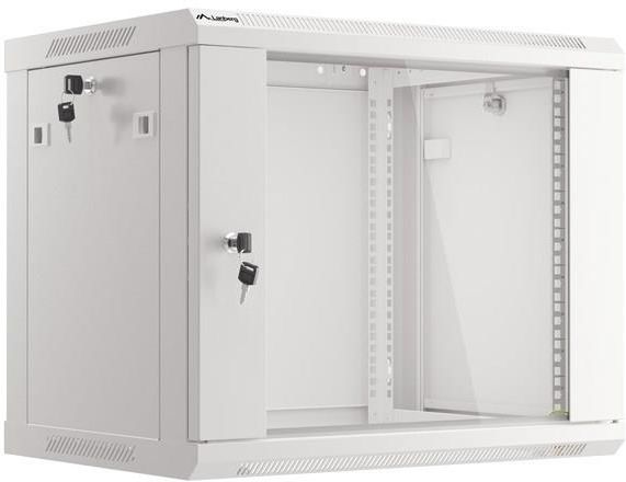 Lanberg Szafa instalacyjna wisząca 19'' 9U 600x450mm Szara Drzwi Szklane (WF01-6409-10S) - zdjęcie 9 Lanberg Szafa instalacyjna wisząca 19'' 9U 600x450mm Szara Drzwi Szklane (WF01-6409-10S)