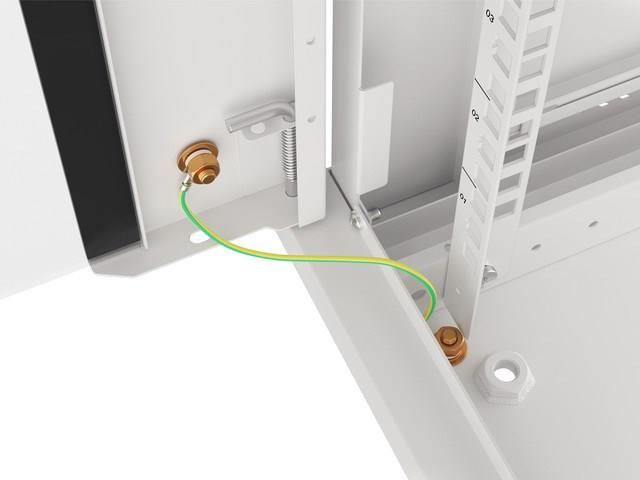Lanberg Szafa instalacyjna wisząca 19'' 9U 600x450mm Szara Drzwi Szklane (WF01-6409-10S) - zdjęcie 10 Lanberg Szafa instalacyjna wisząca 19'' 9U 600x450mm Szara Drzwi Szklane (WF01-6409-10S)